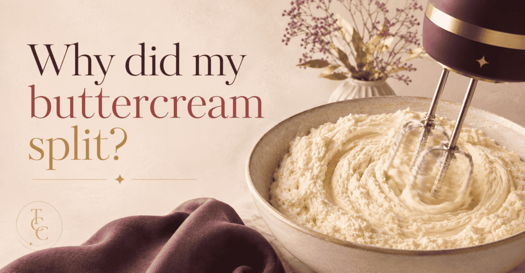 the cakec linic why did my buttercream split banner