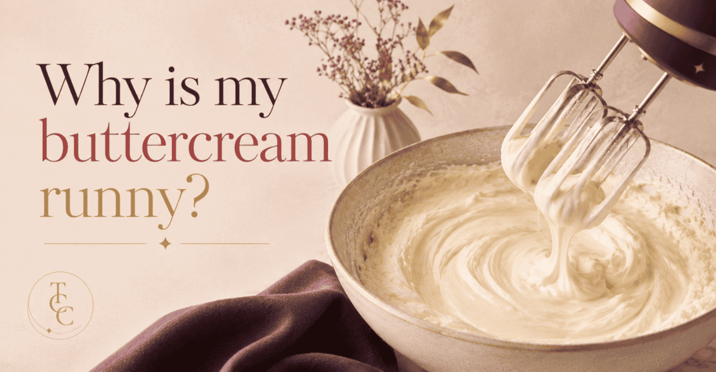 the cake clinic why is my buttercream runny banner